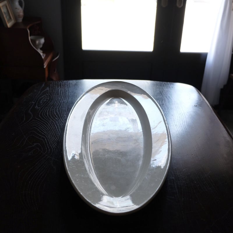 モントロー Montereau ポワソン 皿 白皿 75.7cm アンティーク 0501125