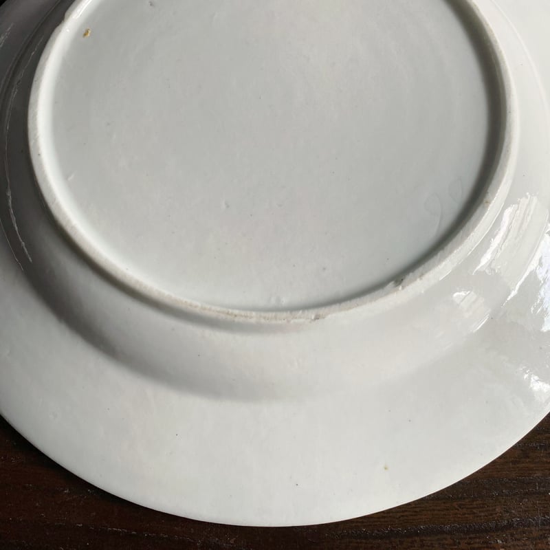 tournai トゥルネー 軟質磁器 絵皿 平皿 リム皿 φ24.4cm アンティーク
