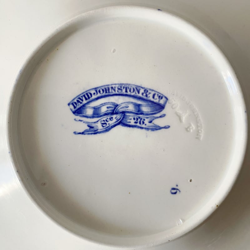 D.ジョンストンボルドー D.Johnston&Cie Bordeaux 平皿 リム皿 ソーサ