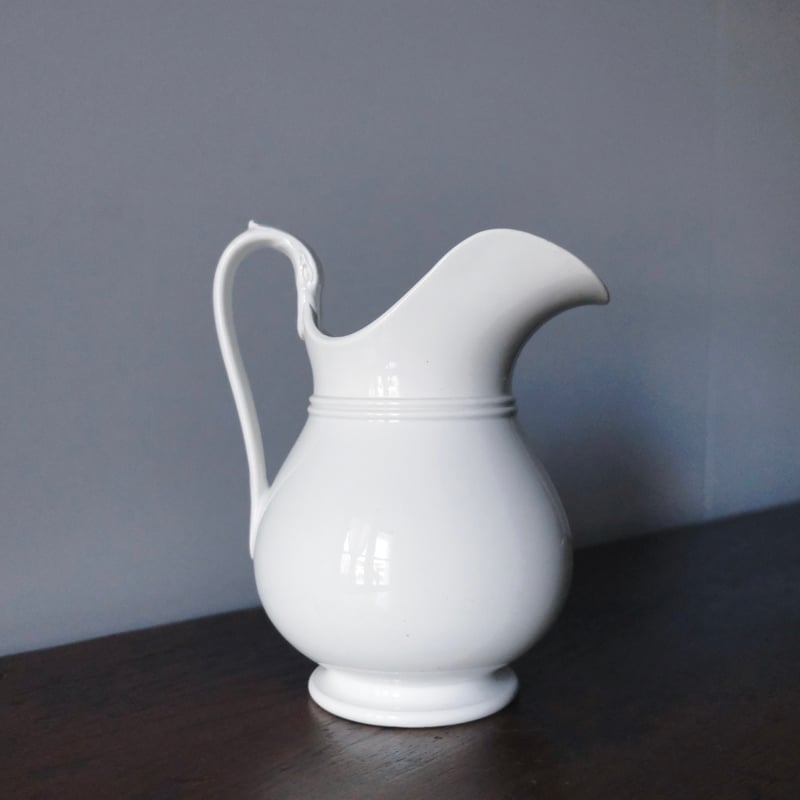 J.Vieillard&Cie ボルドー 白 ピシェ h22.5cm 花器 花瓶 J.Vieillard&Cie ボルドー 白 ピシェ h22.5cm 花器 花瓶