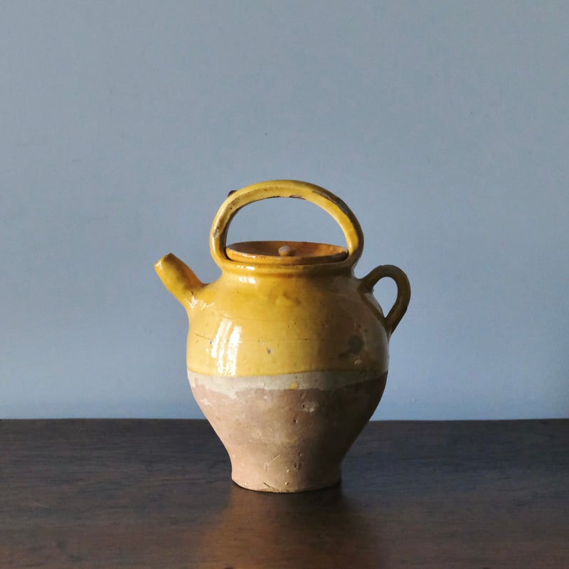 19世紀 黄釉 ガーグレット フランス アンティーク 0502032 | jinen_antique