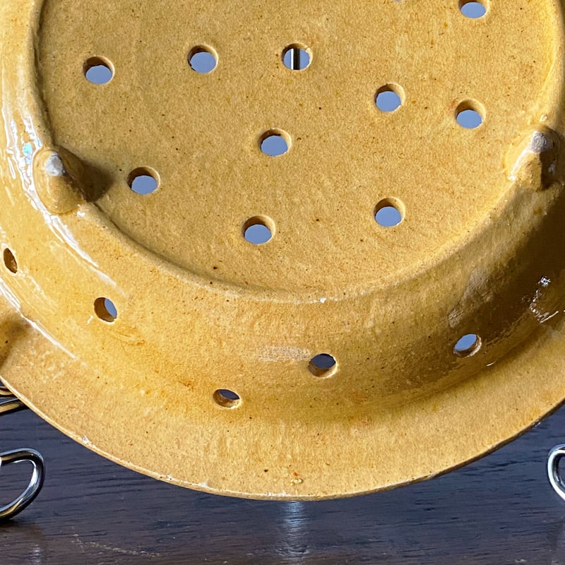 フェセル 黄釉 皿 φ22.5cm フランス アンティーク 0501639 | jinen_a