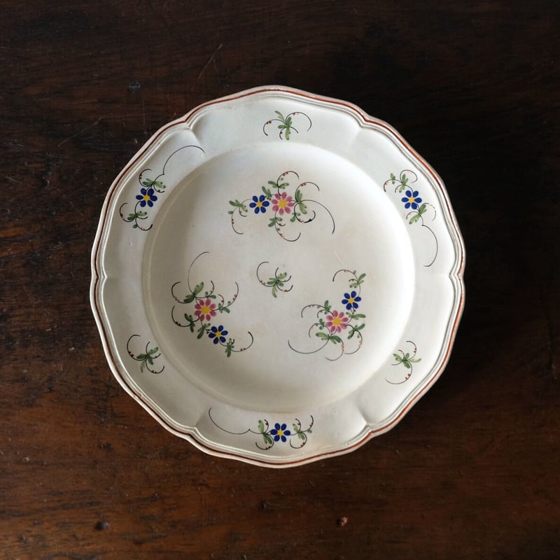 シャンティイ Chantilly ファイアンスフィーヌ 小枝柄 色彩 花 シャンティイ Chantilly ファイアンスフィーヌ 小枝柄 色彩 花