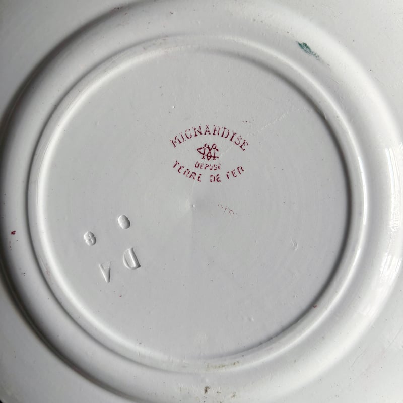 Creil & Montereau ミニャルディーズ 平皿 デザート皿 φ20.8cm クレイ