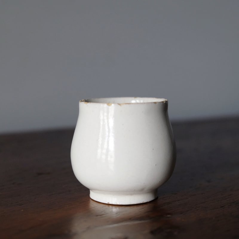 お花のクリームポット【ポ・ア・クレム】ポーセレン白磁器 /フランスアンティーク お花のクリームポット【ポ・ア・クレム】ポーセレン白磁器