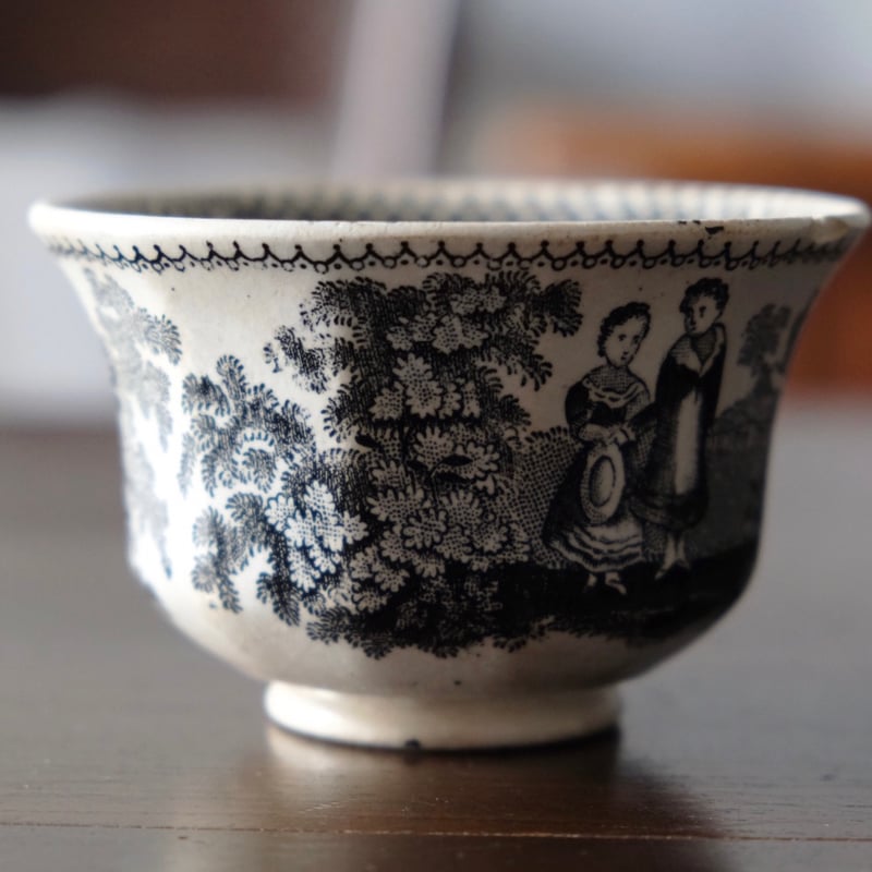 Maastricht マーストリヒト グリザイユ ティー ボウル アンド