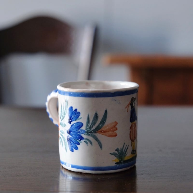 カンペール焼 デミタス カップ アンティーク 0501745 | jinen_antique