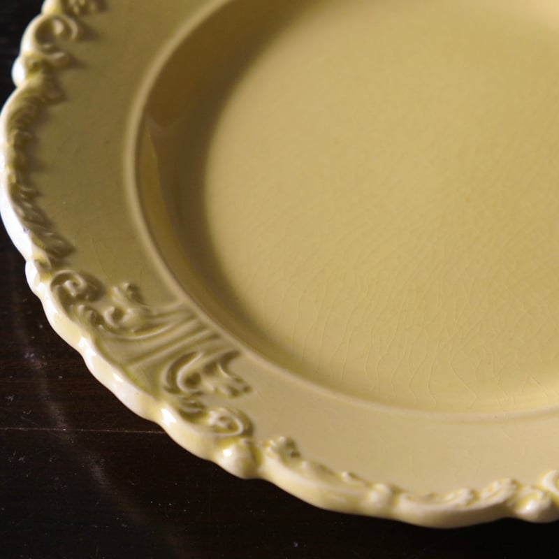 アプト Apt 南仏陶器 レリーフ 平皿 リム皿 φ21.5cm フランス