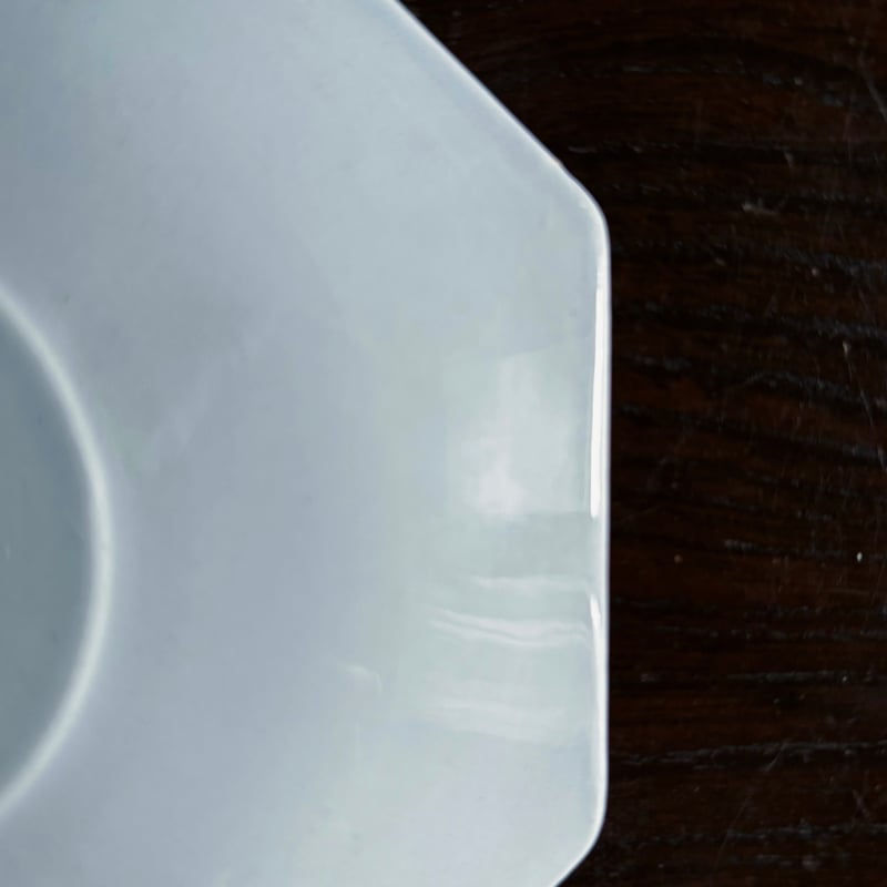 Creil&Montereau 水色 オクトゴナル カップ アンド ソーサー クレイユ