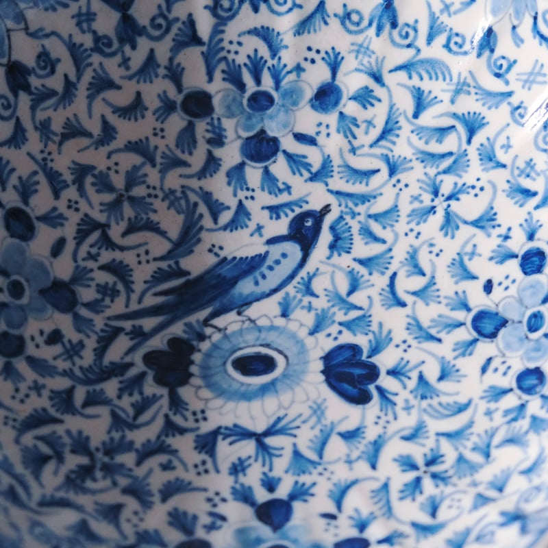 18世紀 デルフト Delft 輪花 ボウル サラディエ オランダ アンティーク