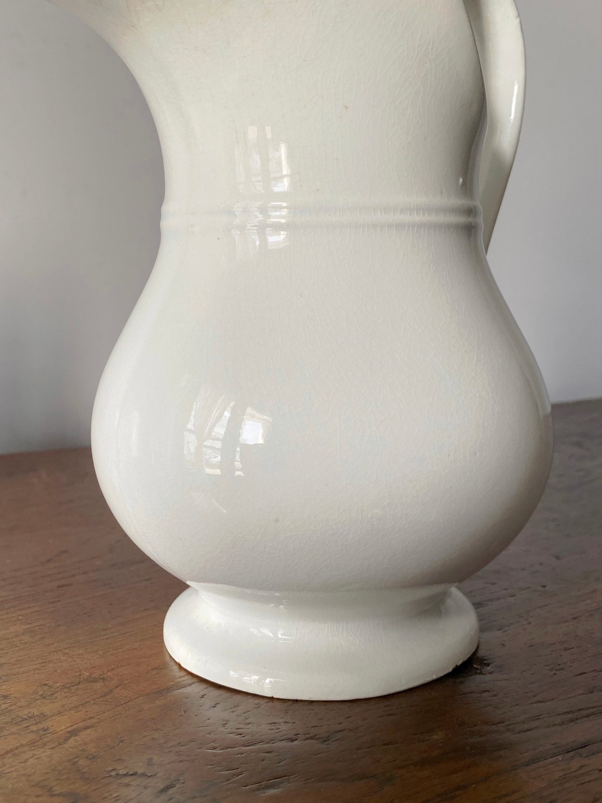 Gien 白 ピシェ h21.5cm フランス アンティーク 0501716 | jinen_ Gien 白 ピシェ h21.5cm フランス アンティーク 0501716 | jinen_
