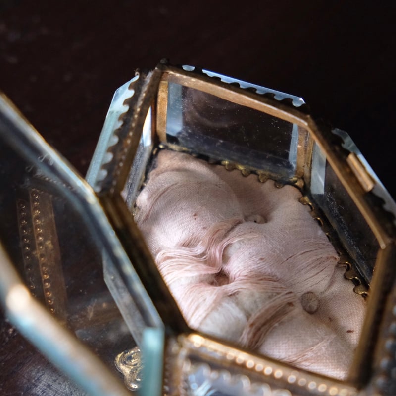 値下　フランスアンティーク　大きなジュエリーボックス　淡いピンク アンティークジュエリーボックス | フランス20世紀初頭 オルモルと