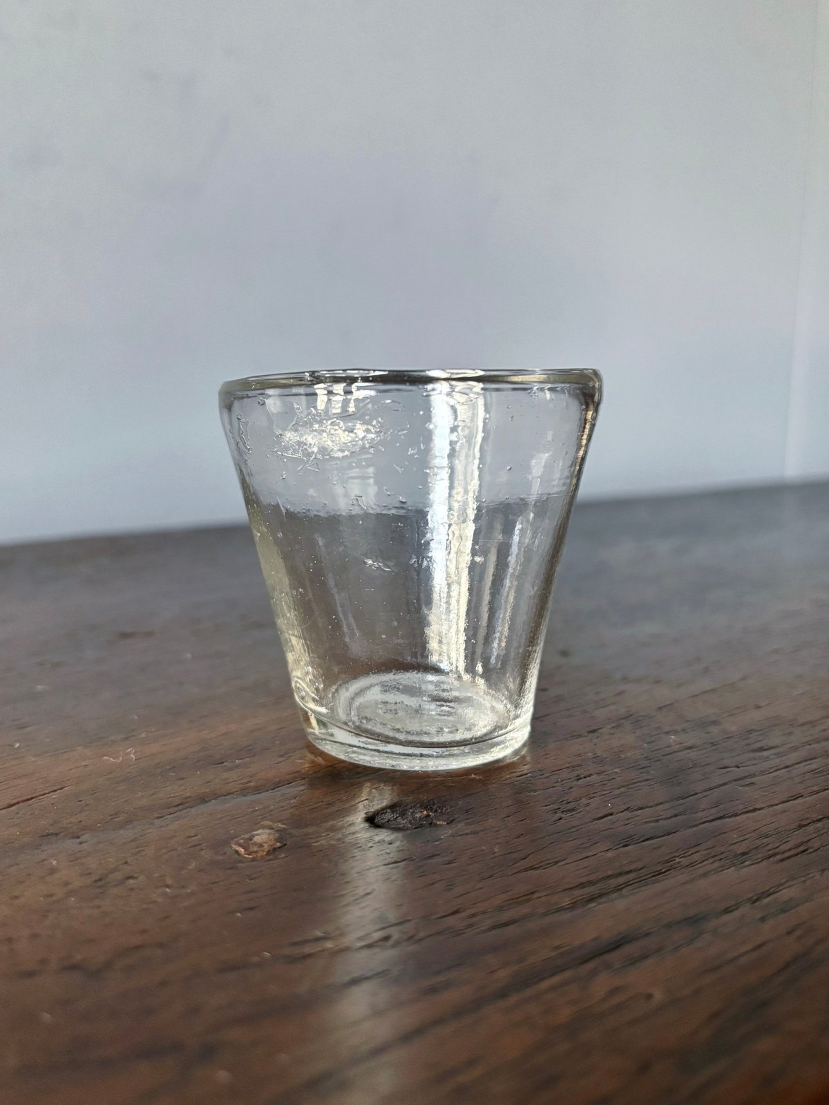 キャンドルグラス 無色 hフランス アンティーク 0502304 | jinen_antique