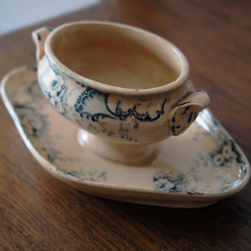 最期の１枚　超美品ショワジー・ル・ロワ　ポンパドール　デセール皿　アンティーク 最期の1枚 超美品ショワジー・ル・ロワ ポンパドール デセール