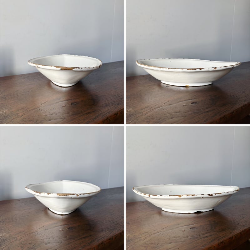 Mousters ムスティエ 舟形 ボウル サラディエ 南仏 36.5cm フランス