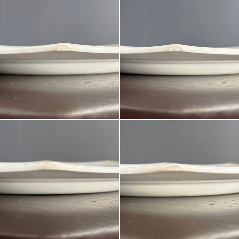 半月刻印 Creil&Montereau オクトゴナル 平皿 クレイユモントロー