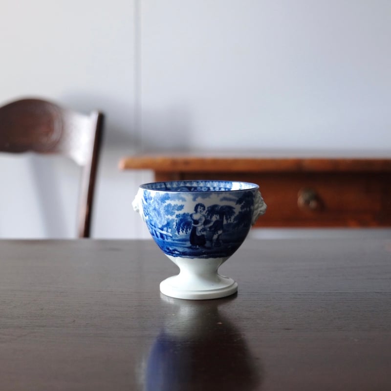 小さめ ゴブレット型陶器 シュクリエ ドラジョワー h8cm アンティーク