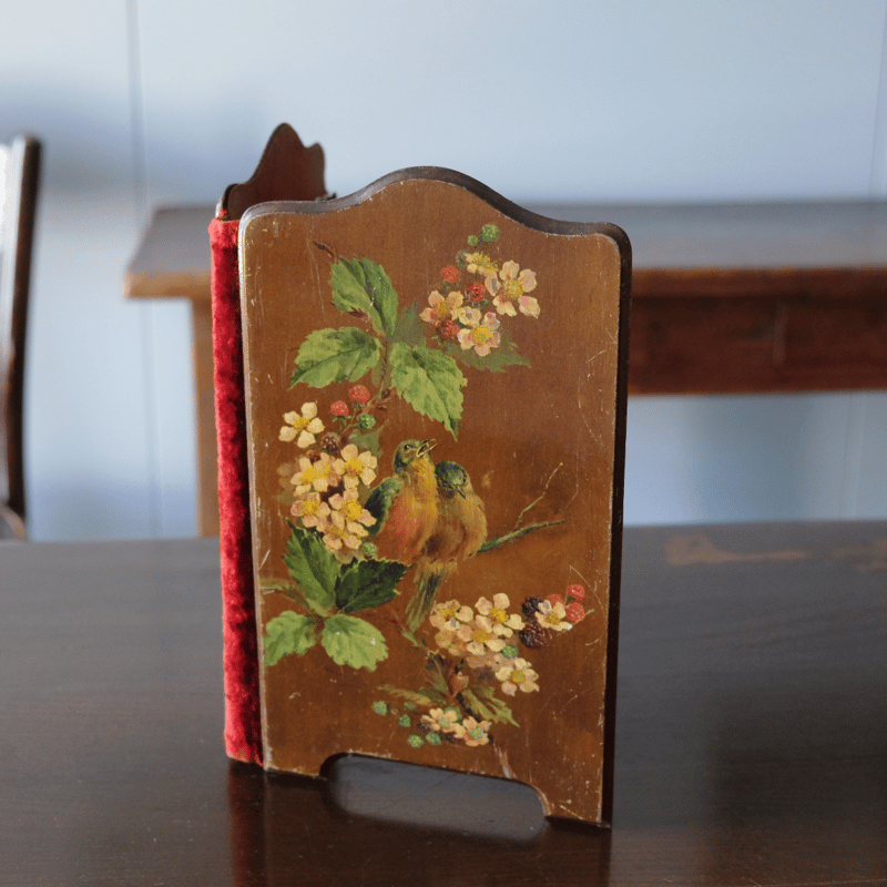 レター フォルダー スタンド 木製 フランス アンティーク 050106