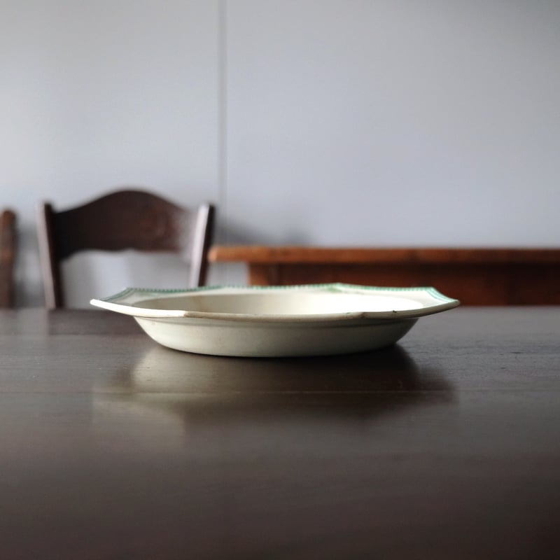 Aumale オマル 花絵皿 オクトゴナル 深皿 フランス アンティーク