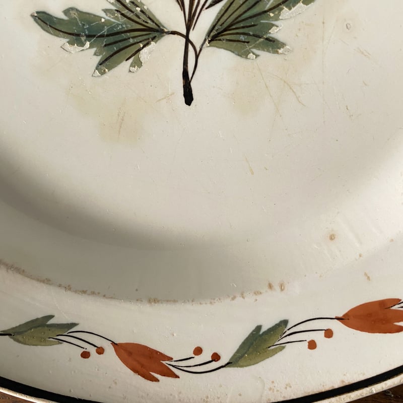 18世紀後期-19世紀前期 LONGWY 刻印 ロンウィ ファイアンスフィーヌ