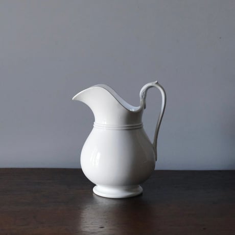 【木の実様】フランス　アンティーク　ピシェ　白 ピシェ.White フランスアンティーク雑貨 フラワーベース 花器