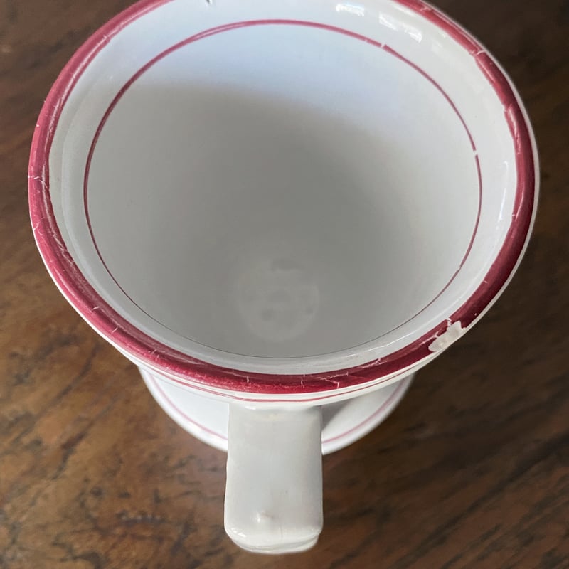 フランス アンティーク ブリュロ コーヒーカップ ブリュロ カップ コーヒーカップ 赤線 フランス アンティーク