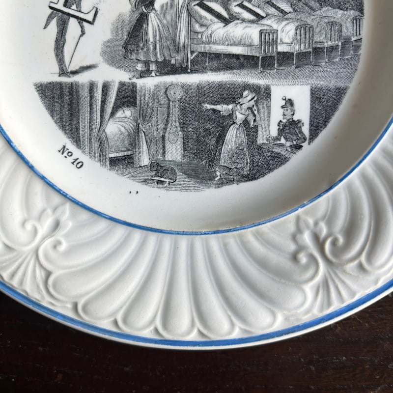 Creil & Montereau クレイユモントロー クレイユエモントロー 平皿