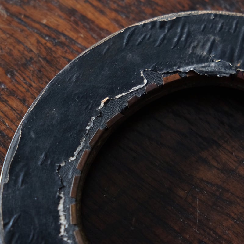 ナポレオン3世様式 黒 額 オーバルフレーム 16cm フランス