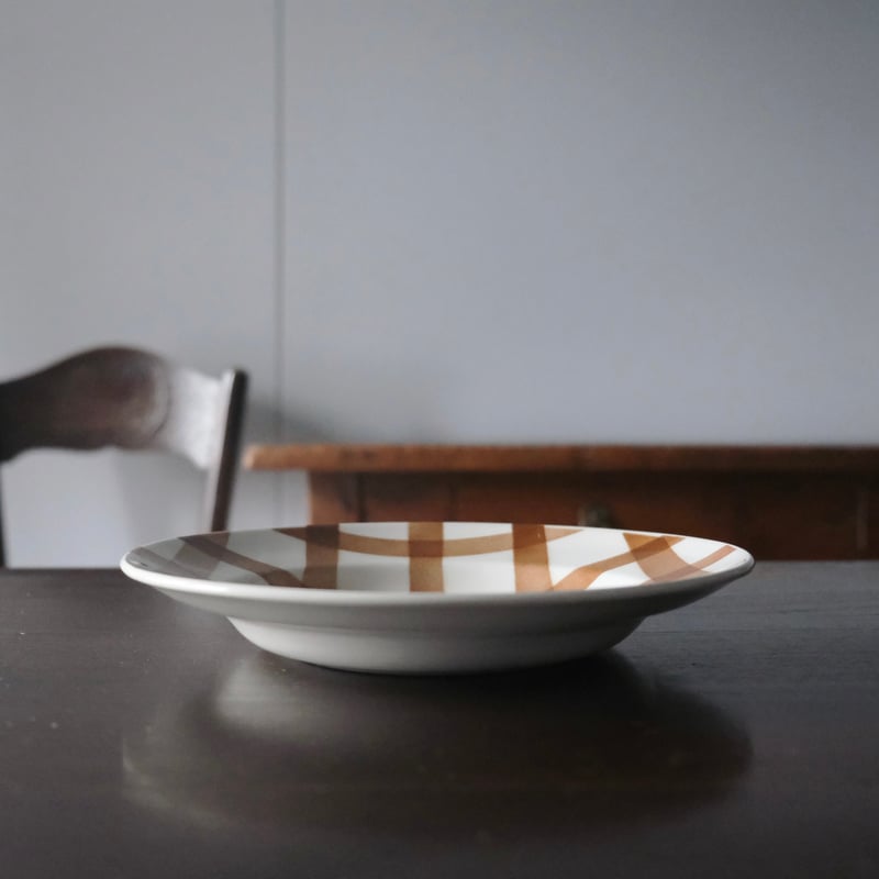 サンタマン オルシー・ムーランデルー nappe ギンガム チェック 深皿