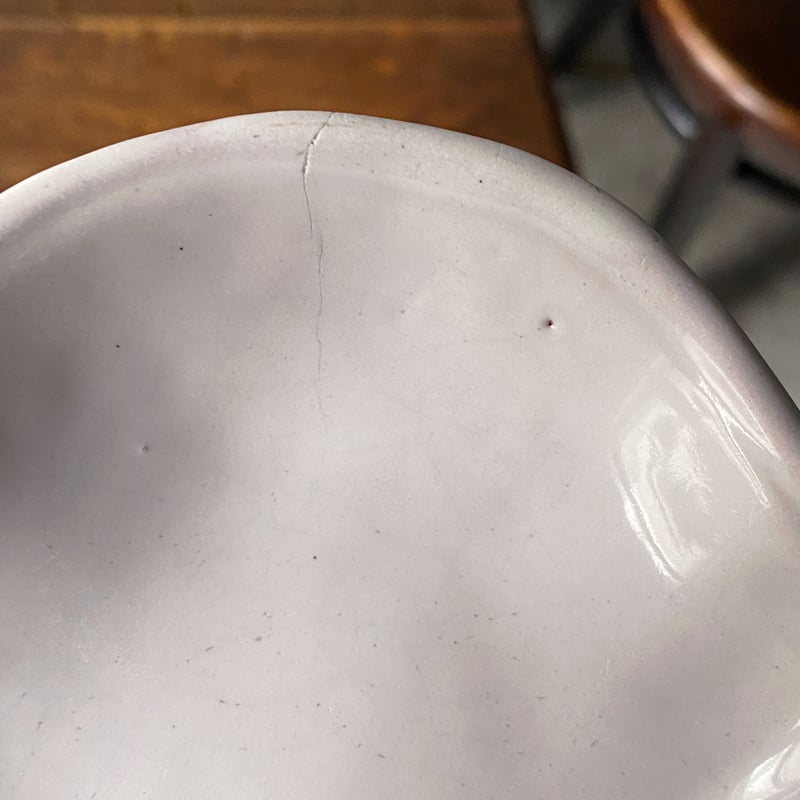 Moustiers ムスティエ 花リム 輪花 オーバル 皿 ラヴィエ