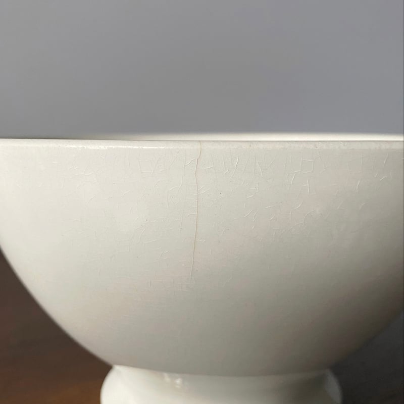 白陶器 ボウル カフェオレボウル フランス アンティーク 0501651