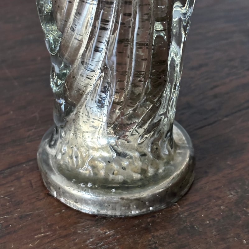 お値下げ✳︎レア✳︎マーキュリーガラス マリア像 vintage アンティーク マーキュリーガラス 聖母子像 マリア像 18.8cm フランス アンティーク