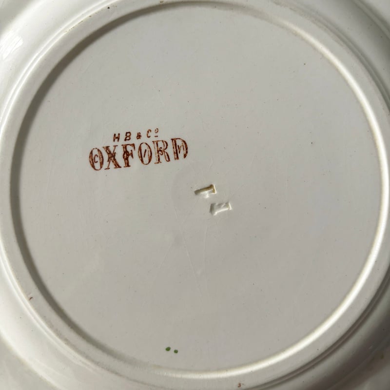 フランスアンティーク HB&Cie ショワジールロワ OXFORD プレート HB&Cie ショワジールロワ Oxford オックスフォード 平皿