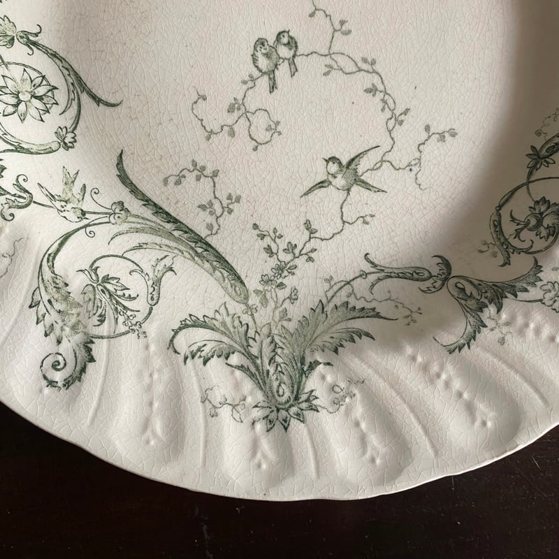Gien Rinceaux ジアン ランソー 深皿 平皿 φ24cm アンティーク