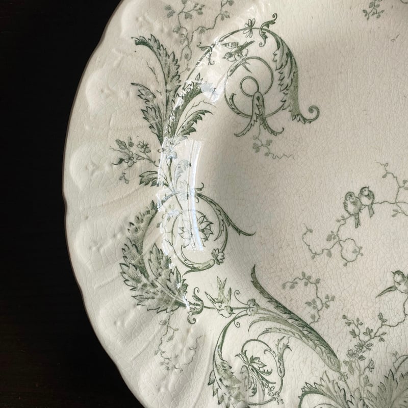 Gien Rinceaux ジアン ランソー 深皿 平皿 φ24cm アンティーク