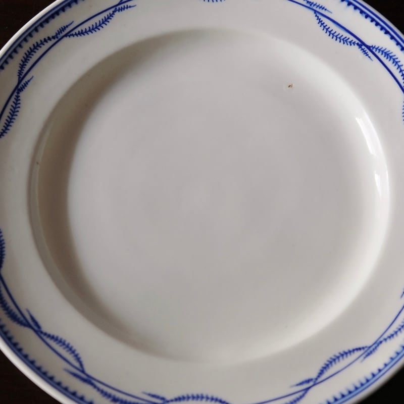 18世紀末 tournai トゥルネー 軟質磁器 ギルランド 平皿 φ21.8cm