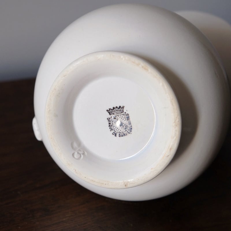 Sarreguemines 白 ピシェ アンティーク 0501225 | jinen_antique Sarreguemines 白 ピシェ アンティーク 0501225 | jinen_antique