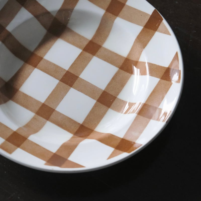 サンタマン オルシー・ムーランデルー nappe ギンガム チェック 深皿