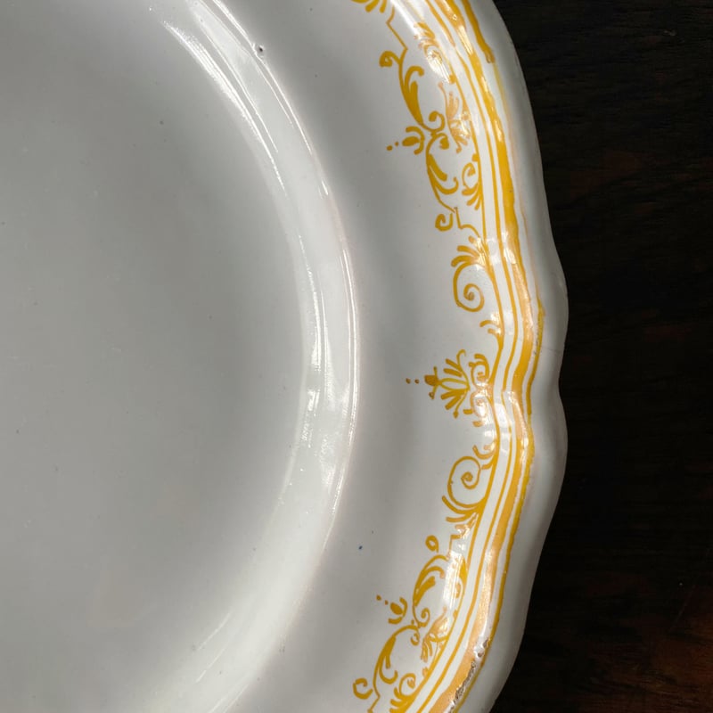 18世紀 ムスティエ 花絵皿 アンティーク 050470 | jinen_antique