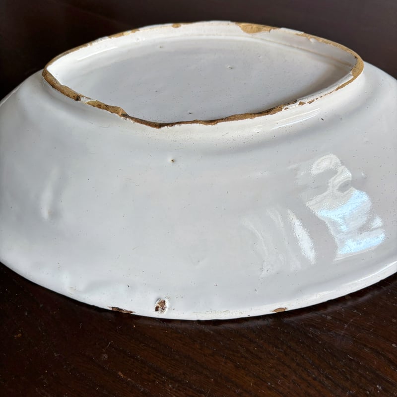 希少美品◆南仏ヌヴェール窯絵付けマグ＃ムスティエキュノワールデルフトサルグミンヌ 希少美品◇南仏ヌヴェール窯絵付けマグ＃ムスティエキュノワール