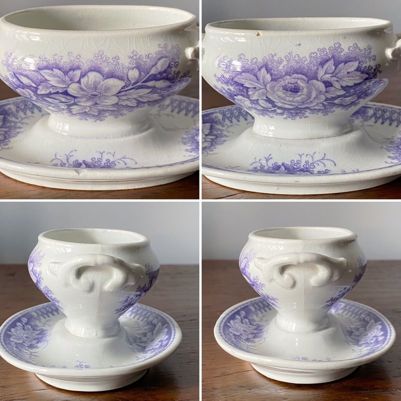 美品フランスアンティーク・サルグミンヌ U&Cモーツァルト・ソーシエール1点 ディゴワン＆サルグミンヌ ソーシエール アンティーク 050243