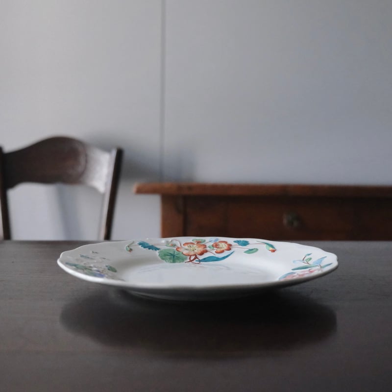 Creil & Montereau レリーフ皿 彩色皿 平皿 φ21.5cm クレイユモントロ