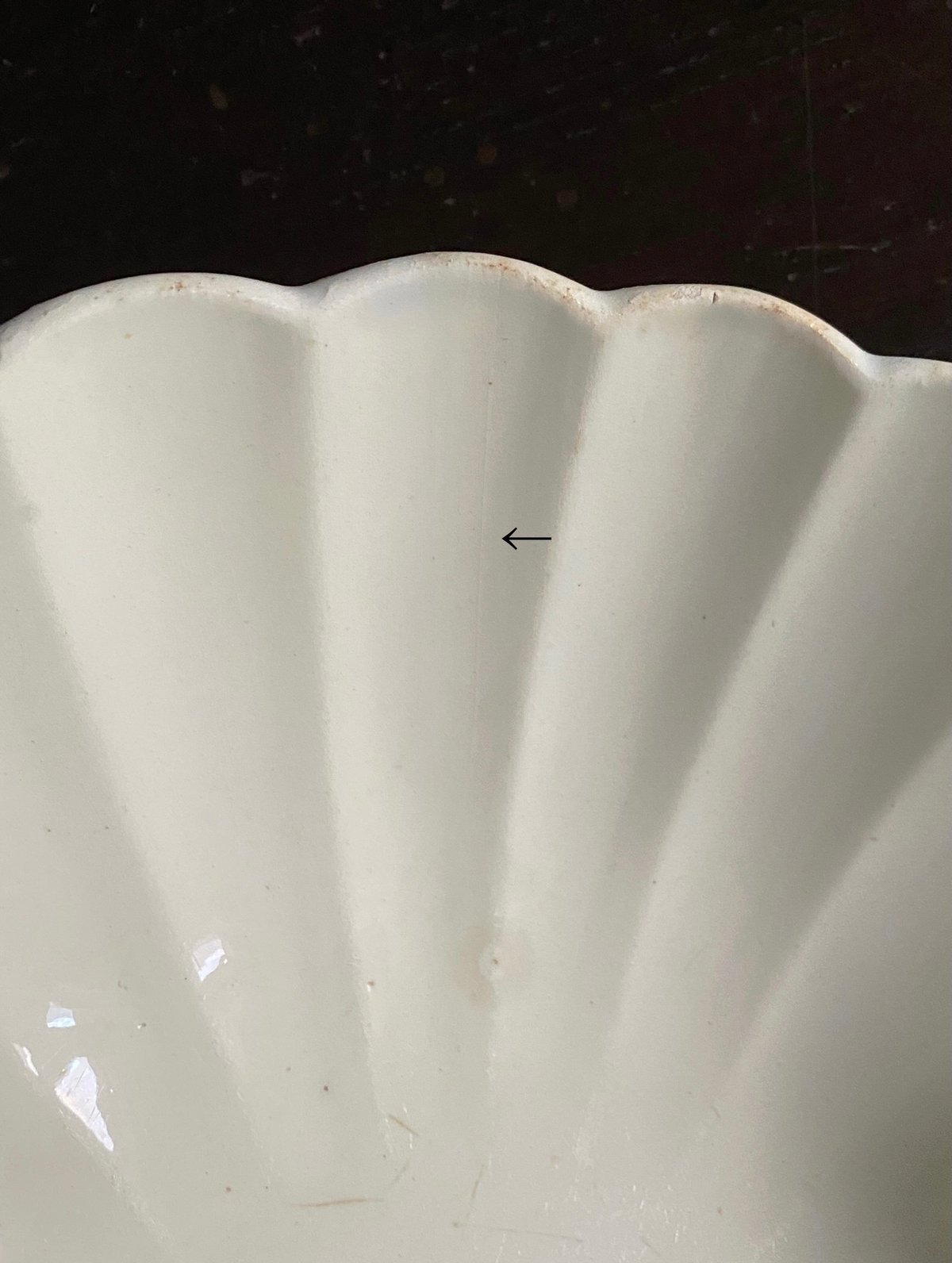 フランスアンティーク　輪花　サラディエ Arboras アルボラス 白 サラディエ ボウル 輪花 φ28cm フランス