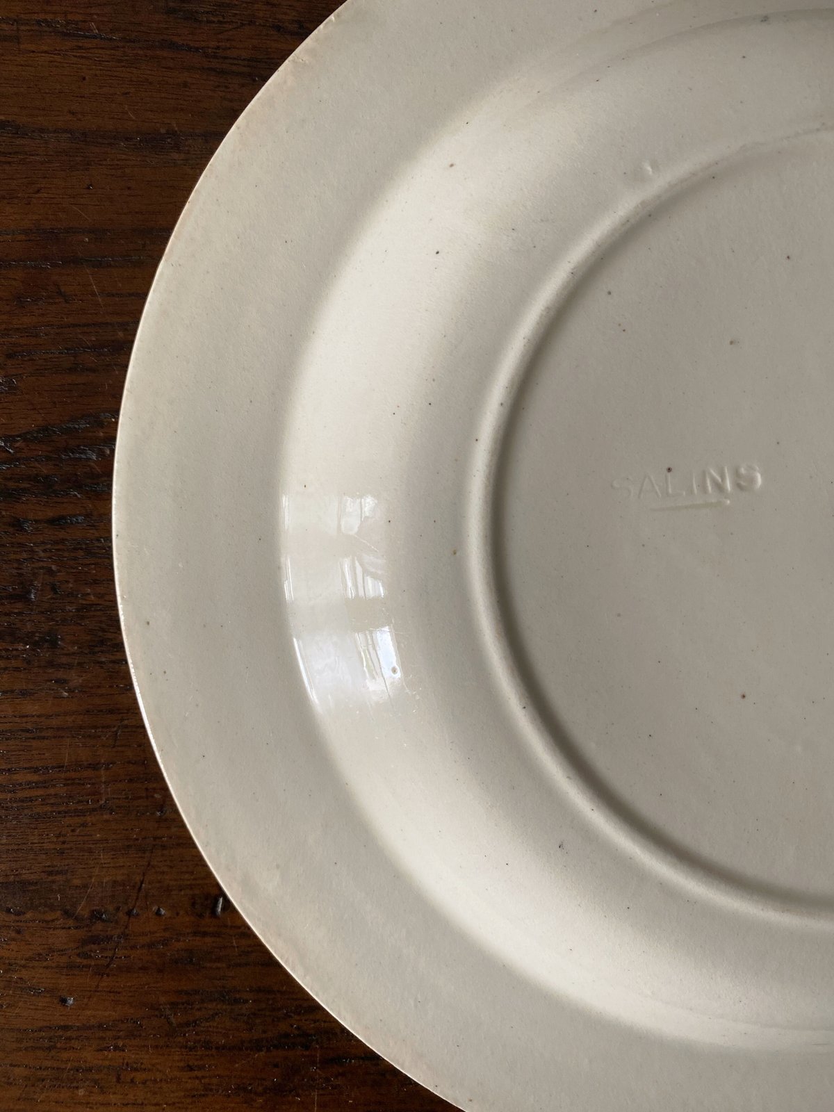 サラン SALINS 深皿 リム皿 φ24.2cm フランス アンティーク a