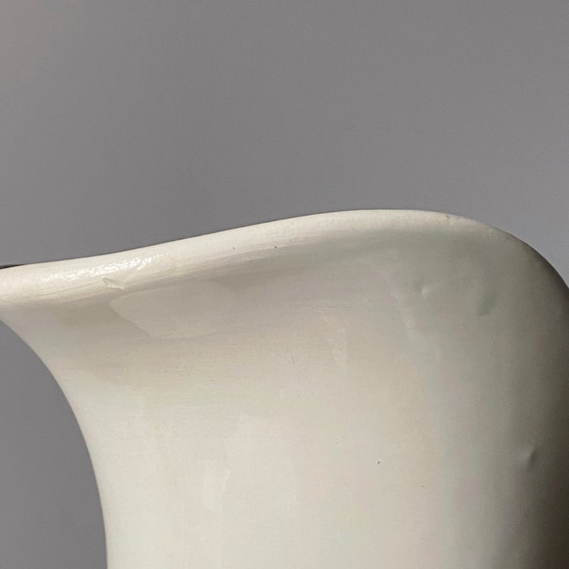 Badonviller バドンヴィレ 白 ピシェ h22cm フランス アンティーク 0501