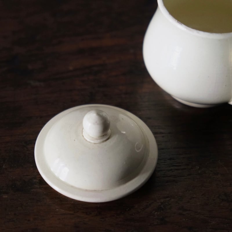 19世紀初期 ファイアンスフィーヌ クリームポット カップ フランス