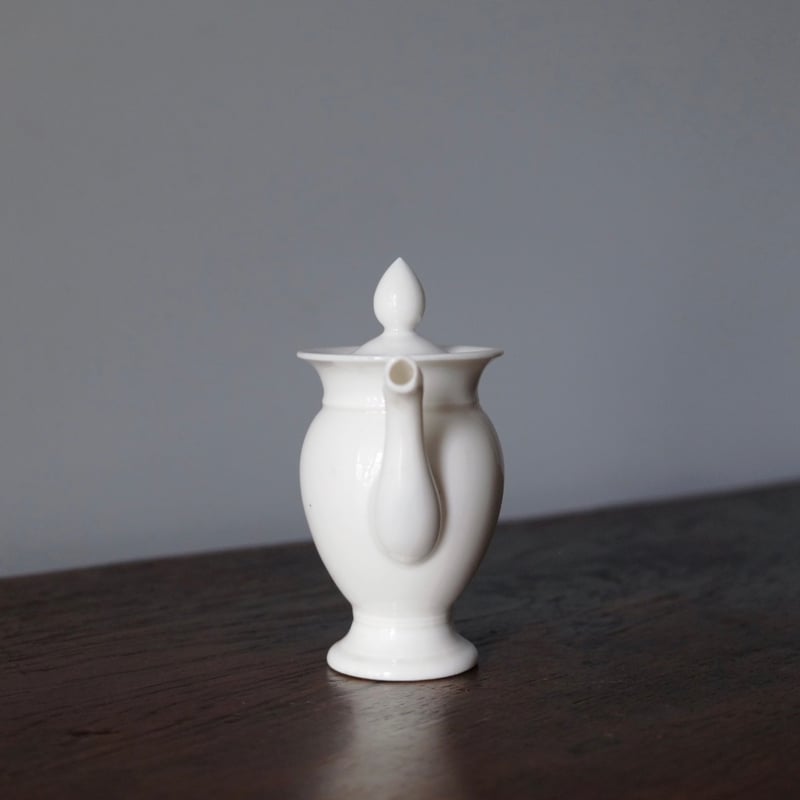 白磁 ディネット カフェティエール h12cm フランス アンティーク