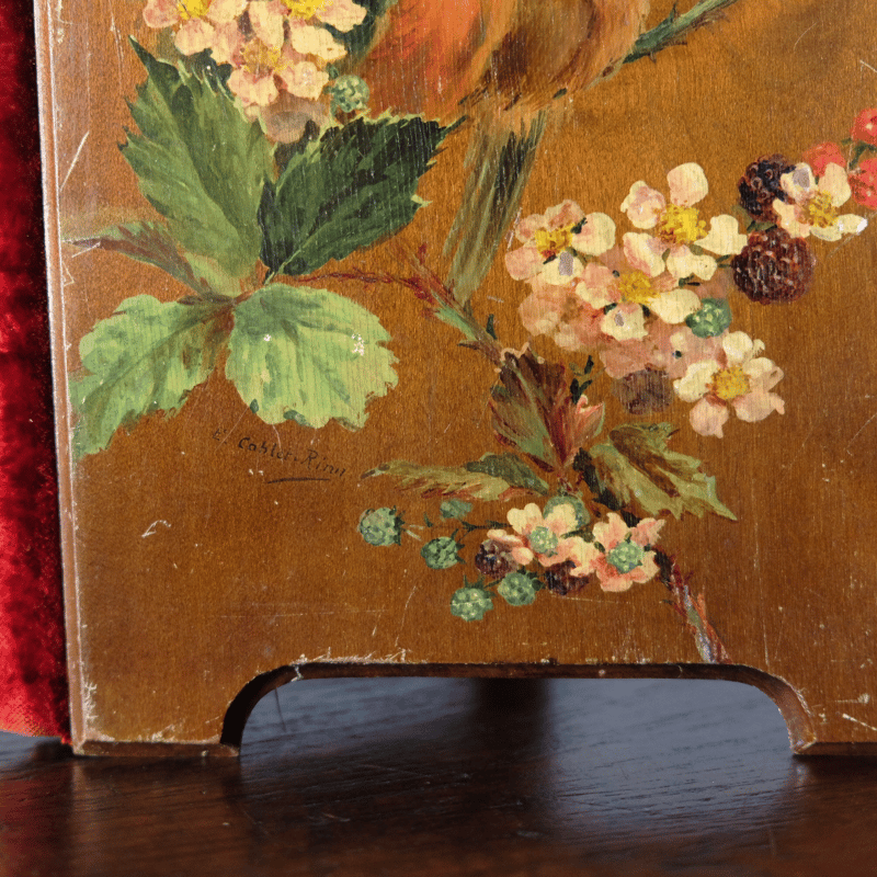 レター フォルダー スタンド 木製 フランス アンティーク 050106