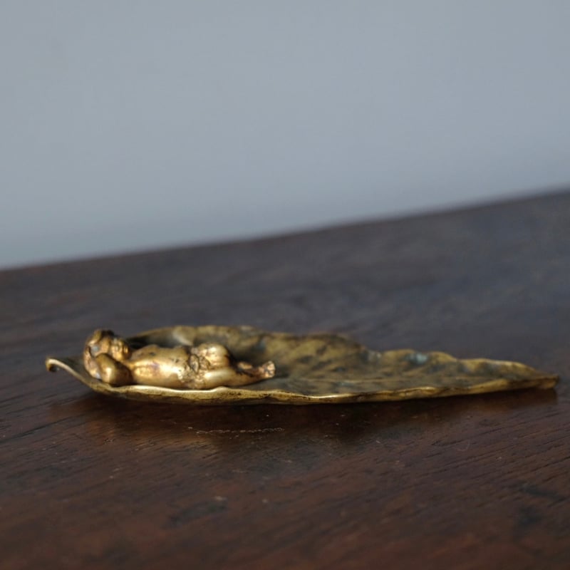 ブロンズ ヴィドポッシュ トレイ キューピッド フランス アンティーク