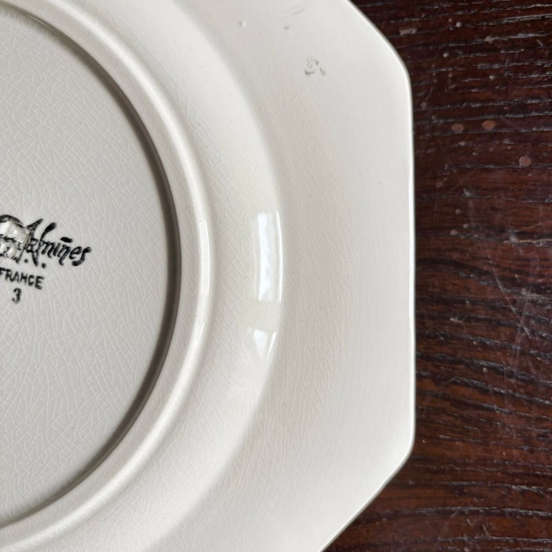 Digoin & Sarreguenines ディゴワン サルグミンヌ オクトゴナル 平皿 フ